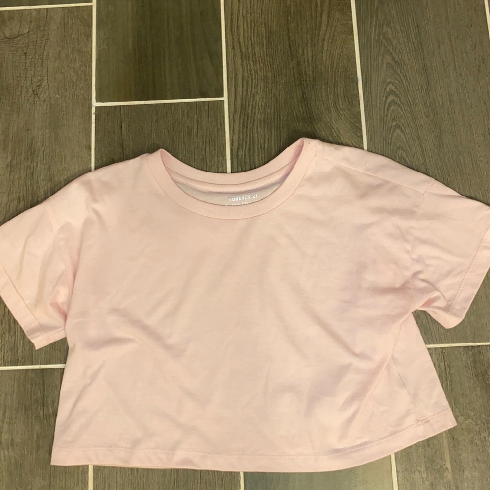 Light pink crop top